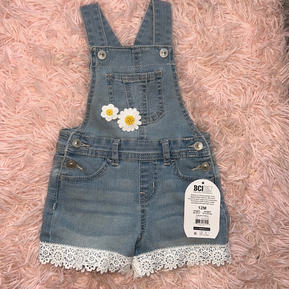 Denim romper size 12 months